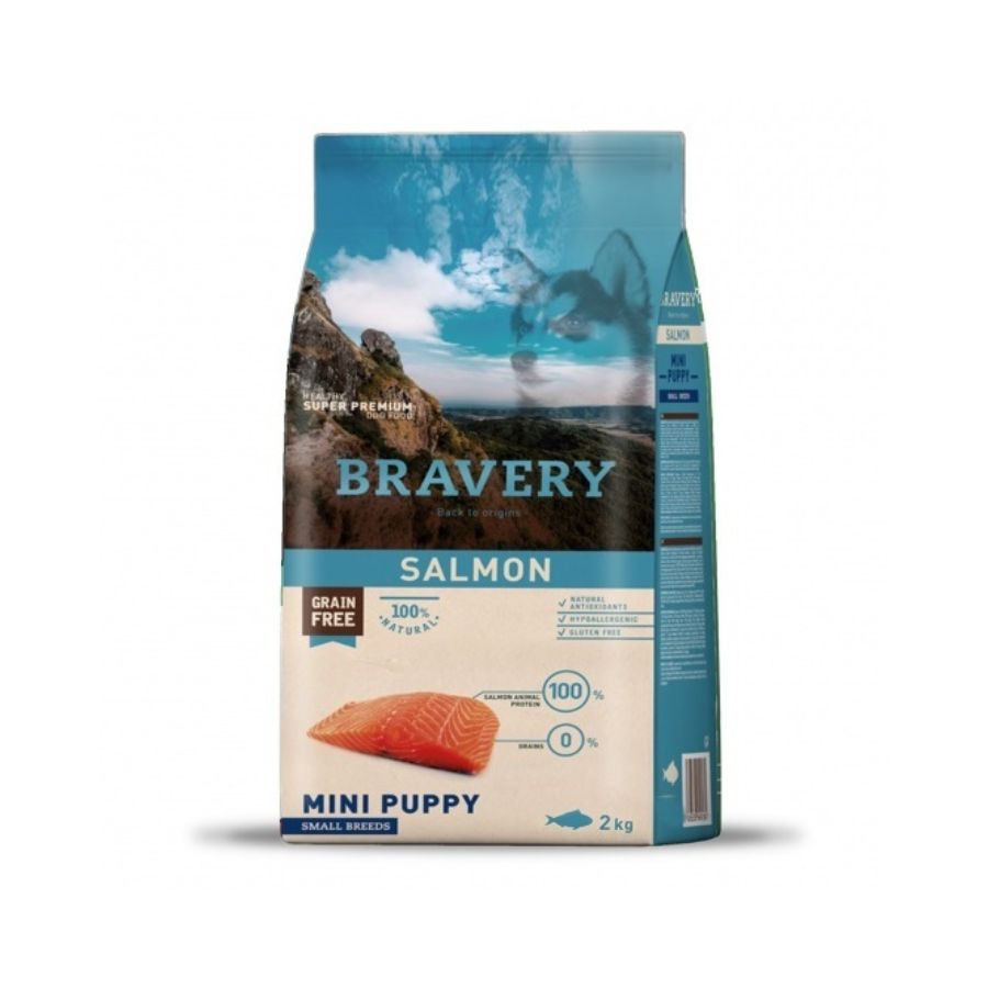 BRAVERY PERRO CACHORRO MINI SALMON