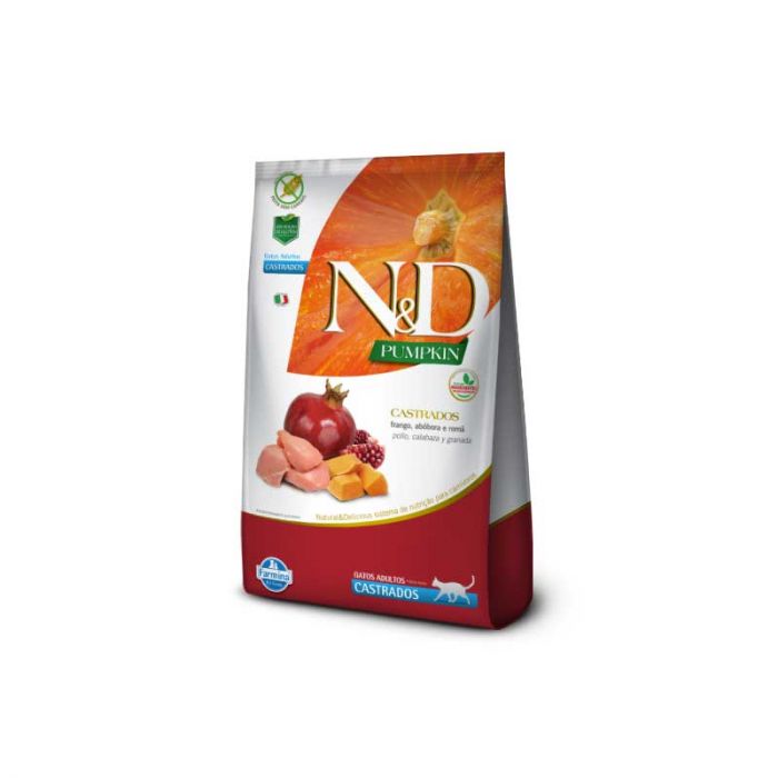 N&D GATO POLLO CALABAZA GRANADA 1.5 KG