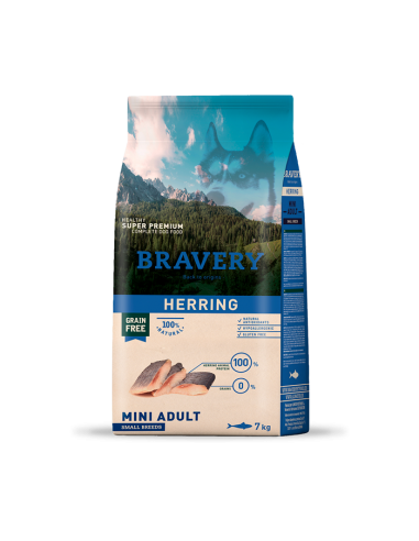 BRAVERY PERRO ADULTO MINI HERRING 7 KG