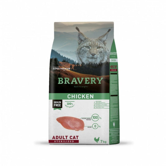 BRAVERY GATO ADULTO ESTERILIZADO CHICKEN