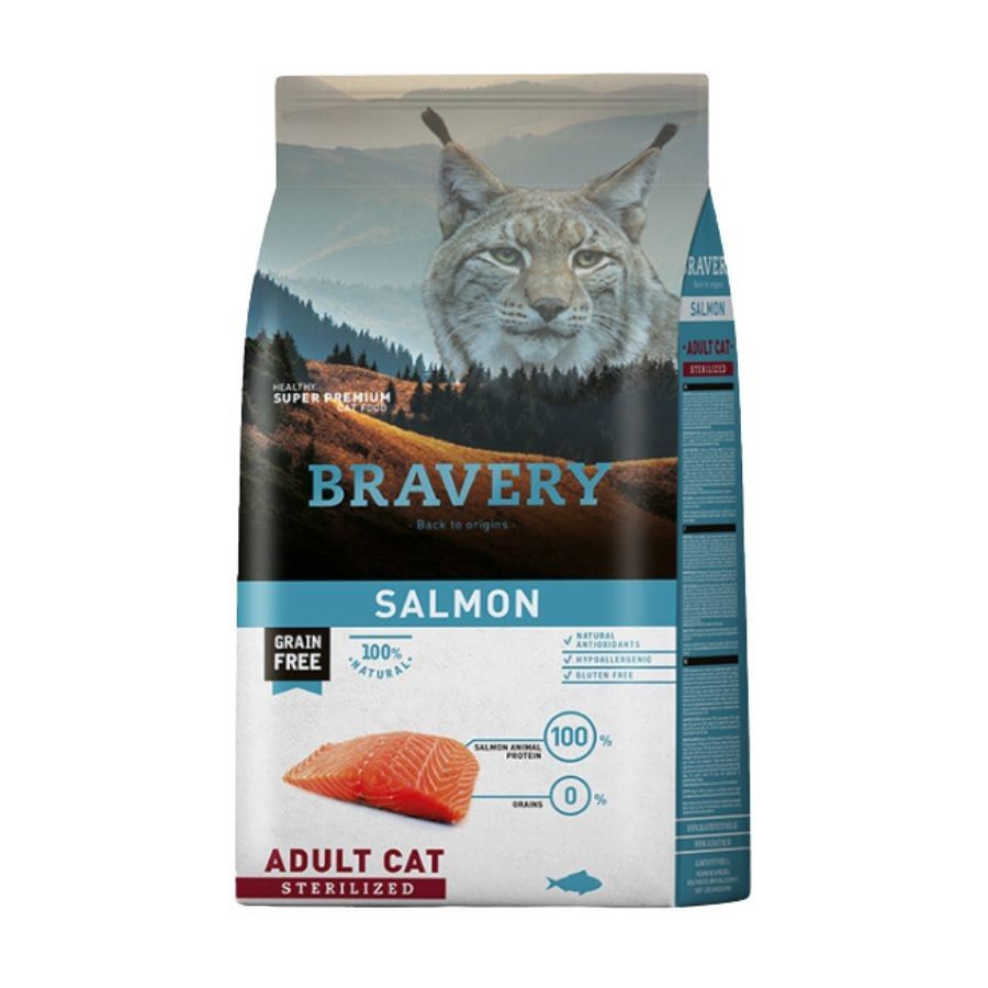 BRAVERY GATO ADULTO STERILIZED SALMON