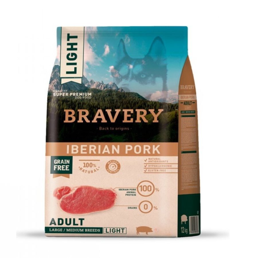 BRAVERY PERRO ADULTO M/L IBERIAN PORK 12 KG
