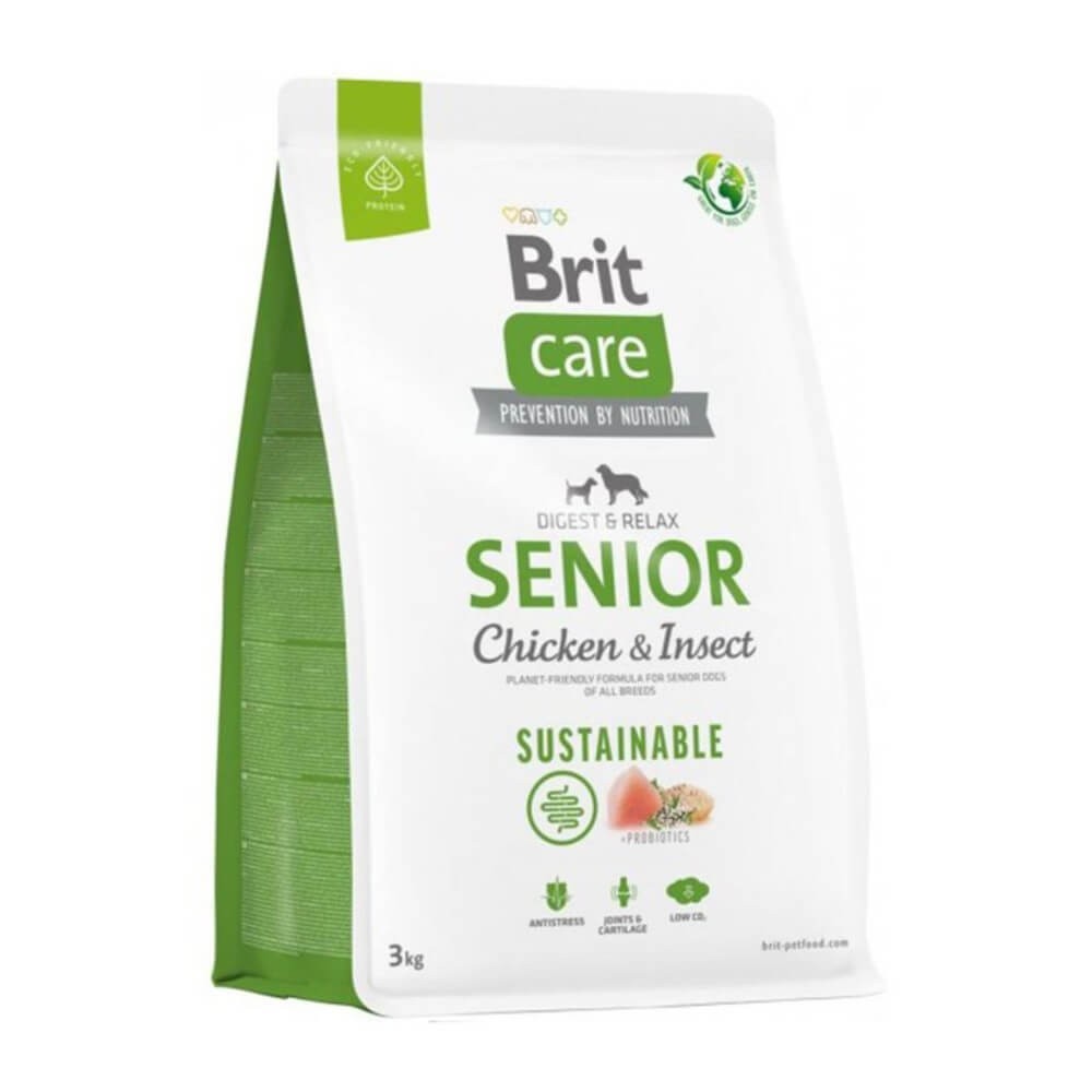 BRIT CARE SENIOR POLLO INSECTO 3KG