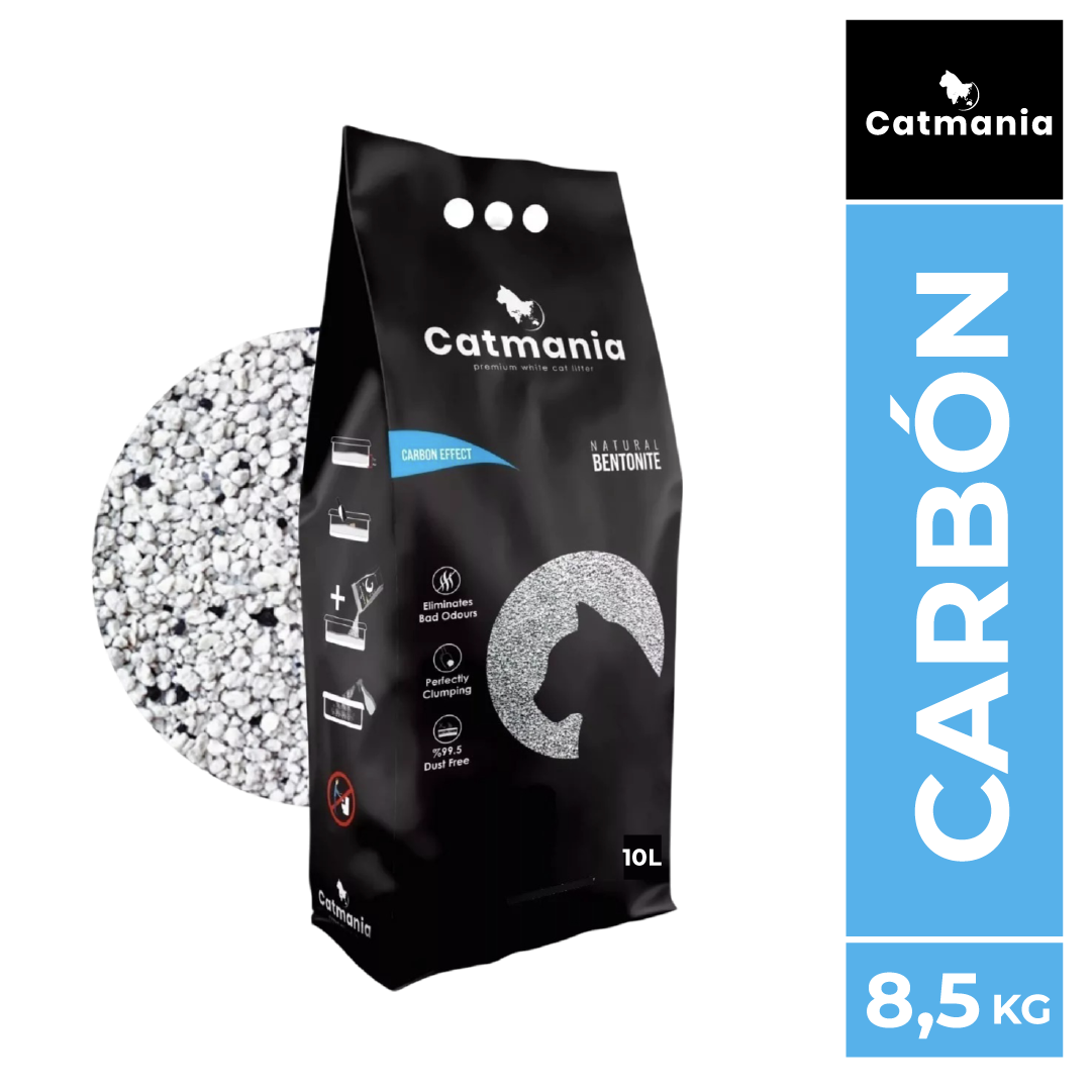 ARENA CATMANIA EFECTO CARBÓN 8.5 KG.